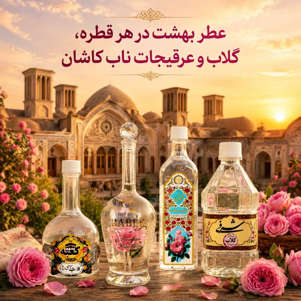 گلاب و عرقیات ناب امسالی(عرق گیری شده در اردیبهشت ۱۴۰۵)